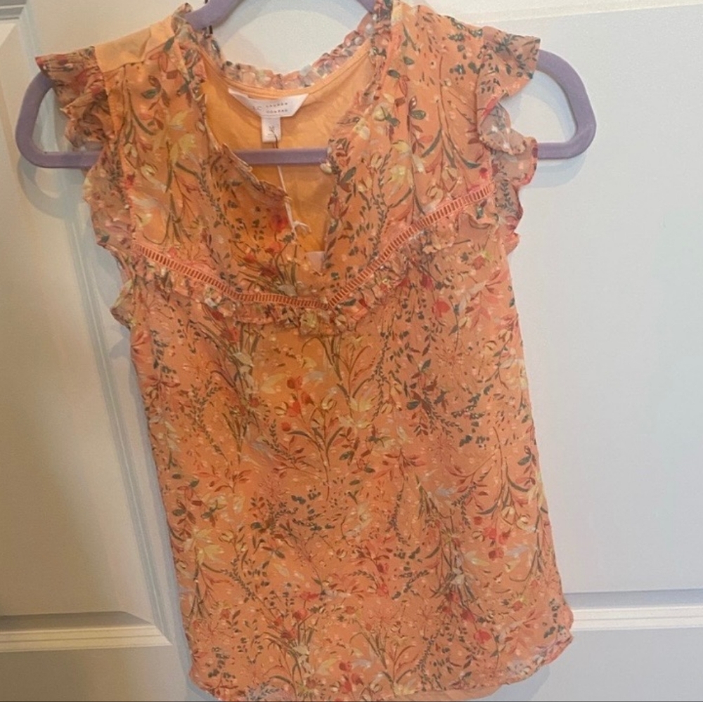 Lauren conrad floral tank top